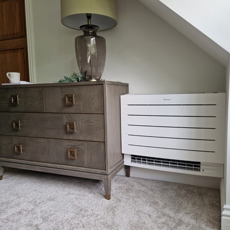 Low level Air conditioning unit in living room