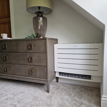 Air conditioning unit in living room