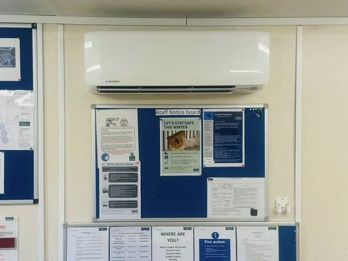Air Conditioning installed in a portacabin