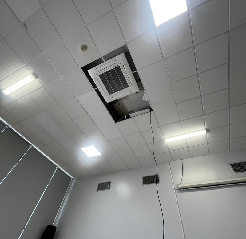 Air Conditioning in school gymnasium