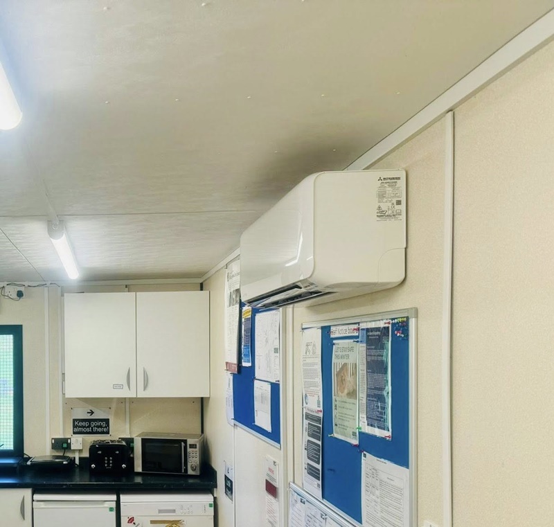 Air Conditioning installed in a portacabin